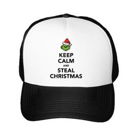 Sapca personalizata steal christmas alb