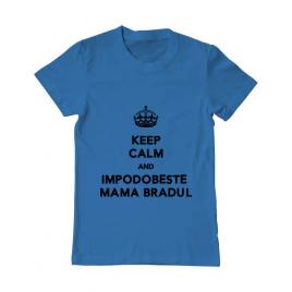 Tricou adler barbat impodobeste mama bradul albastru azuriu