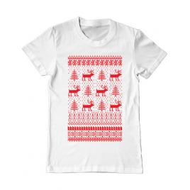 Tricou adler barbat reindeers alb