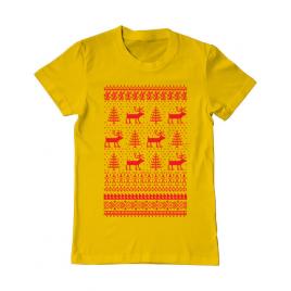 Tricou adler barbat reindeers galben