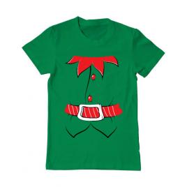 Tricou adler barbat santa helper verde mediu