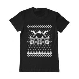 Tricou adler barbat ski time negru