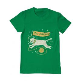Tricou adler barbat stay furrious verde mediu