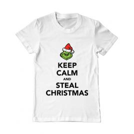 Tricou adler barbat steal christmas alb