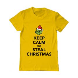 Tricou adler barbat steal christmas galben