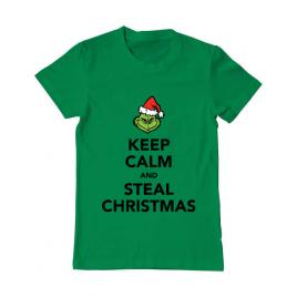 Tricou adler barbat steal christmas verde mediu
