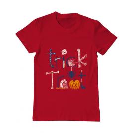 Tricou adler barbat trick or treat rosu