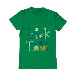 Tricou adler barbat trick or treat verde mediu