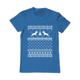 Tricou adler barbat ugly sweater albastru azuriu