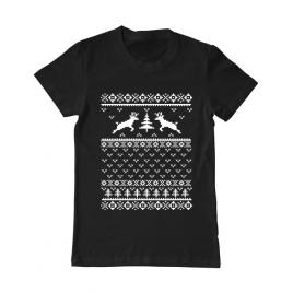 Tricou adler barbat ugly sweater negru