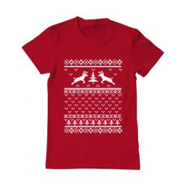 Tricou adler barbat ugly sweater rosu