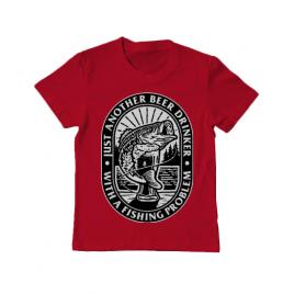 Tricou adler copil fishing problem rosu