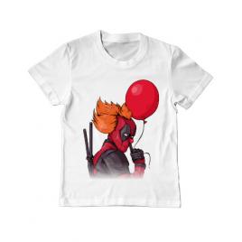 Tricou adler copil it is deadpool alb