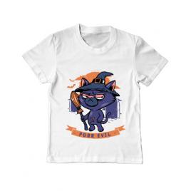 Tricou adler copil purr halloween alb
