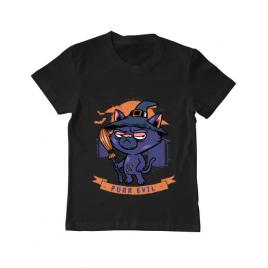 Tricou adler copil purr halloween negru