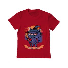 Tricou adler copil purr halloween rosu