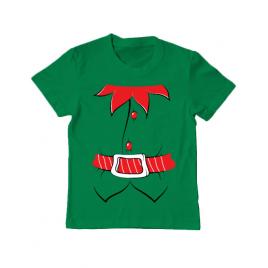 Tricou adler copil santa helper verde mediu
