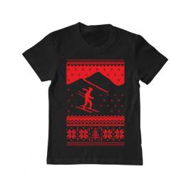 Tricou adler copil ski trip negru