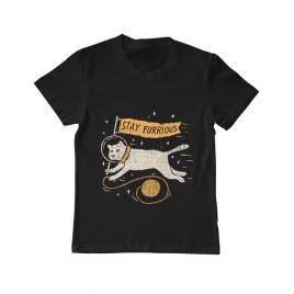 Tricou adler copil stay furrious negru