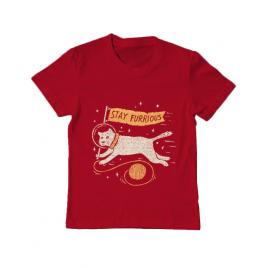 Tricou adler copil stay furrious rosu