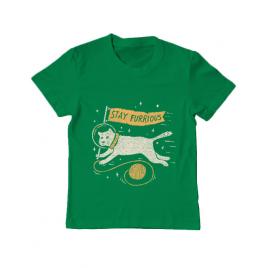 Tricou adler copil stay furrious verde mediu