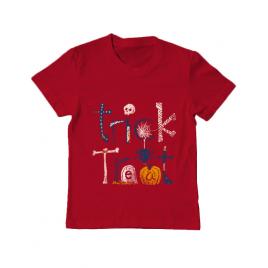 Tricou adler copil trick or treat rosu