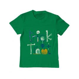 Tricou adler copil trick or treat verde mediu