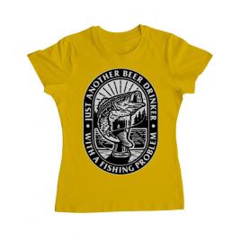 Tricou adler dama fishing problem galben