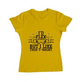 Tricou adler dama i like this tshirt galben