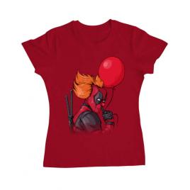 Tricou adler dama it is deadpool rosu