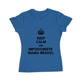 Tricou adler dama impodobeste mama bradul albastru azuriu