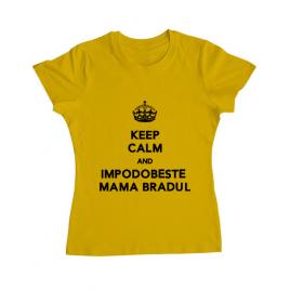 Tricou adler dama impodobeste mama bradul galben