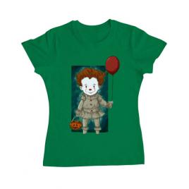 Tricou adler dama little clown verde mediu