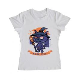 Tricou adler dama purr halloween alb