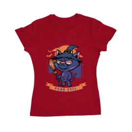 Tricou adler dama purr halloween rosu