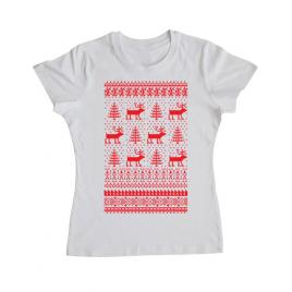 Tricou adler dama reindeers alb