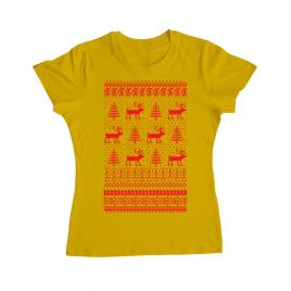 Tricou adler dama reindeers galben