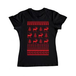 Tricou adler dama reindeers negru