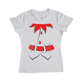 Tricou adler dama santa helper alb