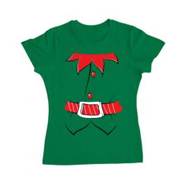 Tricou adler dama santa helper verde mediu