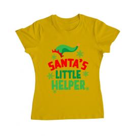 Tricou adler dama santas little helper galben
