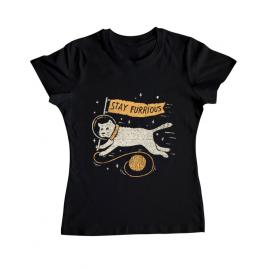 Tricou adler dama stay furrious negru