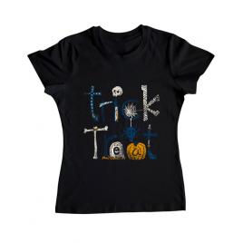 Tricou adler dama trick or treat negru