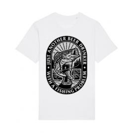 Tricou stanley stella barbat fishing problem alb