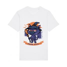 Tricou stanley stella barbat purr halloween alb