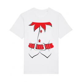 Tricou stanley stella barbat santa helper alb