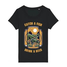 Tricou stanley stella dama catch a fish negru