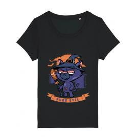 Tricou stanley stella dama purr halloween negru