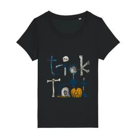 Tricou stanley stella dama trick or treat negru