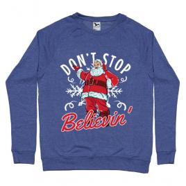 Bluza adler barbat dont stop believin albastru melanj